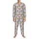 thumbnail image 3 of Balery Happy Frogs1 Pijama para Hombre de Dos Piezas con Manga Larga, Conjunto de Dormir y Descanso Suave con Bolsillos-Large, 3 of 7