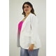 thumbnail image 2 of Blazer manga 3/4 Roman Fashion /Tallas Extras, 12255 (Blanco) blanco 40, 2 of 7