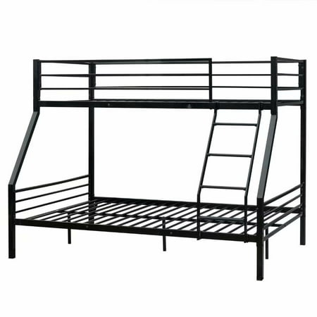 Akoyovwerve Twin Over Full Metal Bunk Bed Frame with Ladder