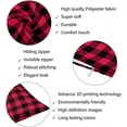 thumbnail image 6 of Buffalo Check Plaid Red and Black Body Pillow Cover Farmhouse Rustic Patch Woodland Checkered Plaids Long Pillow Case Protector with Zipper Decorative Large Pillowcases for Bedroom,Sofa 20"x54", 6 of 6