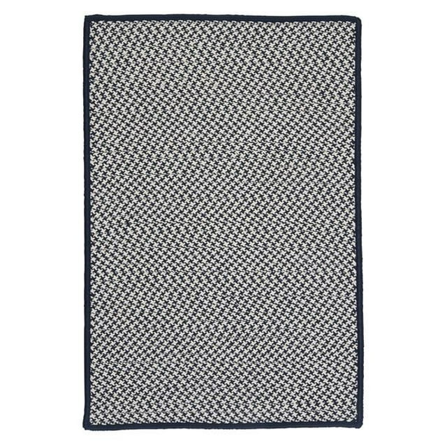 Colonial Mills OT59R060X084S 5 x 7 ft. Outdoor Houndstooth Tweed Rug, Navy