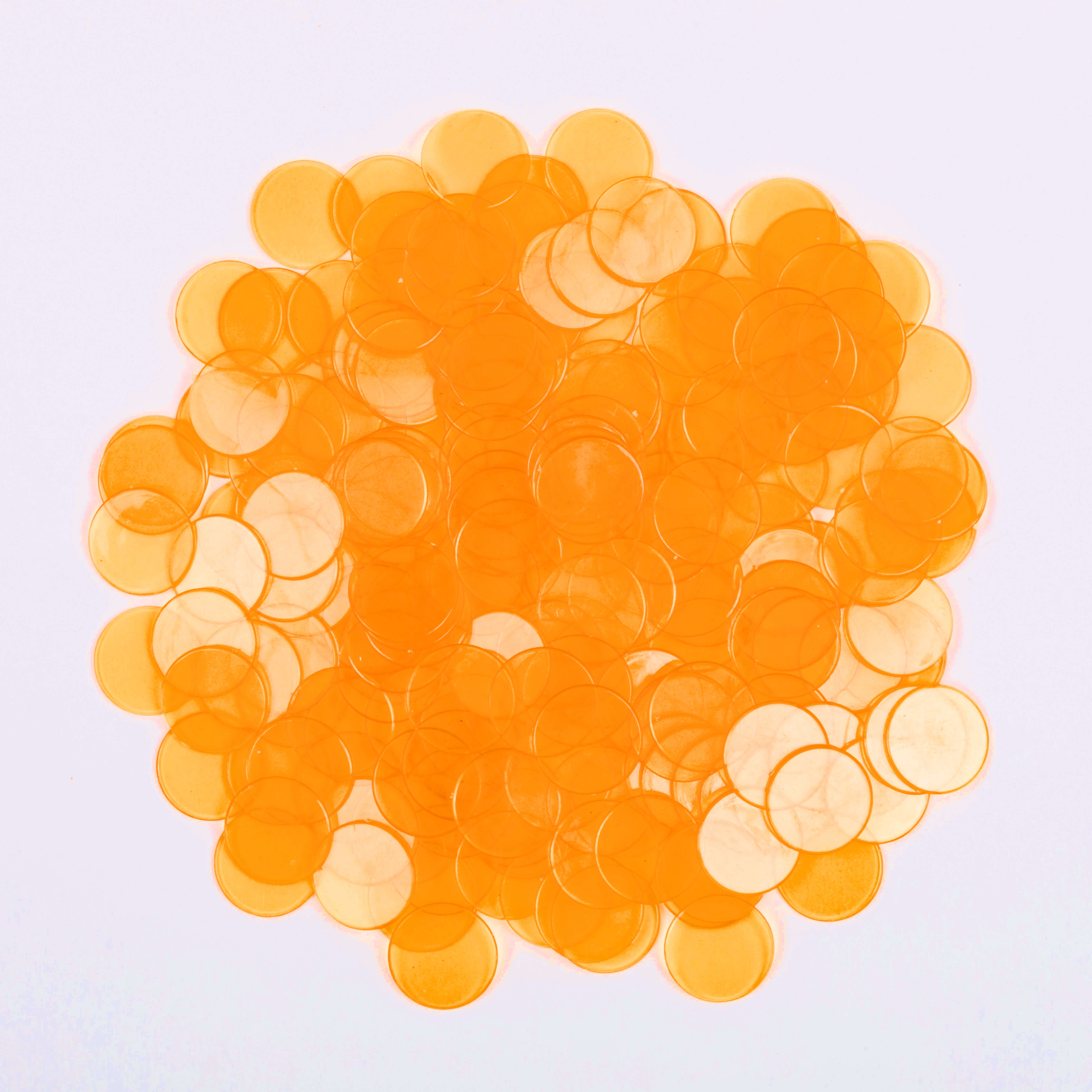 Regal Games, Orange Bingo Chips, 3/4", Bag of 1000