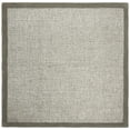 thumbnail image 2 of SAFAVIEH Abstract Clive Bordered Wool Area Rug, Sage/Ivory, 6' x 6' Square, 2 of 8