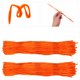 thumbnail image 4 of 200pcs Twistable Stems Twisted Stick Palos de felpa flexibles hechos a mano hechos a mano, 4 of 5