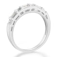 thumbnail image 5 of Wellingsale Ladies Solid 14k White Gold Polished CZ Cubic Zirconia Round Cut Engagement Ring and Wedding Band Bridal Set - Size 9, 5 of 8