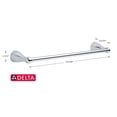 thumbnail image 4 of Liberty Hardware Foundations Indoor Bathroom Weighted Wall Mount, Bath Towel Bars, Silver, 4 of 4