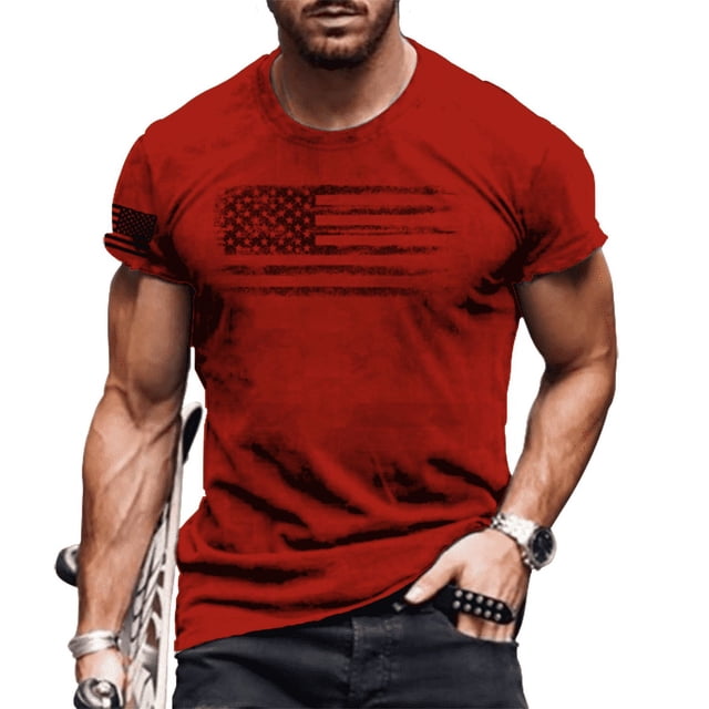 2024 Été Chemises de Musculation pour Hommes Manches Courtes Col Rond T-Shirts Impression Logo 3D Ample Respirant Mode Simple Hauts