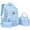 Blue, variant on WAYUTE Kids Backpack 3 Pcs Backpack Set for Girls Large Capacity Tie Dye Rucksack for Elementary Students Waterproof Bookbag Casual Outdoor Travel