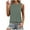 Army Green, variant on Solid Tank Top Women Sleeveless Crewneck Casual Muscle Shirts Summer Loose Cut Out Tank Tops