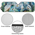 thumbnail image 6 of XYZCANDO Funny Turtle Windshield Sun Shade Compatible with Jeep Wrangler TJ JK JL &Gladiator JT 2/4 Door Sunshade Sun Visor for UV Rays & Heat Protection 51.57 in *16.14 in, 6 of 7