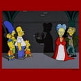 thumbnail image 2 of Men's The Simpsons Treehouse of Horror Mr. Burns Dracula Scene Graphic Tee Red 2X Large, 2 of 5