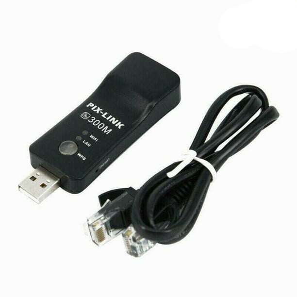 RJ-45 300M USB Wireless LAN Adapter Smart TV LAN Adapter WiFi Dongle - Walmart.com