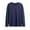Navy, variant on lmcalzta Mens Shirts Long Sleeve V Neck Cotton Lightweight Casual Undershirts Pullover Soft Bottom Lounge Sleep Shirts