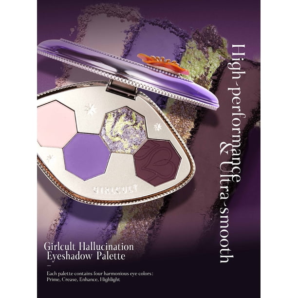 GIRLCULT Quad Eyeshadow Palette Hallucination Series Long Lasting