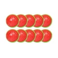 thumbnail image 2 of Pelota saltarina de sandía para niños | Paquete de 10 pelotas elásticas de goma flotantes | Diversión al aire libre y en la piscina | Multicolor, 2 of 6