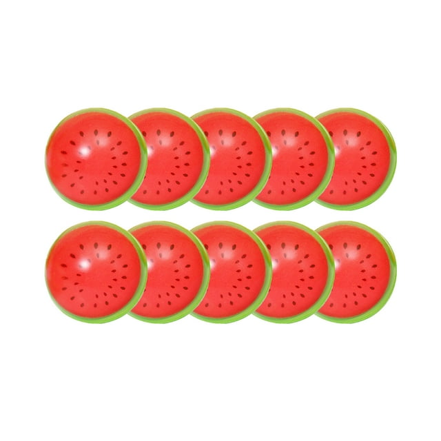 Watermelon Bouncy Ball Kids Toy Can Float Water Elastic Rubber Ball For Play Fun Activity 10Pc