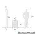 thumbnail image 4 of Smyth 1-Light Outdoor Post Light in Natural Black and Opal Glass, 4 of 4