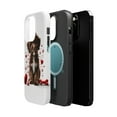 thumbnail image 2 of DistinctInk Tough Case for Apple iPhone 15 Pro MAX (6.7" Screen), Compatible with MagSafe Charging - Valentine's Day Spanish Water Dog Puppy, 2 of 6