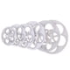 thumbnail image 2 of 6 moldes de fondant con forma de rosa | Herramientas para decorar pasteles con relieve | Juego de plantillas de plástico blanco para pasta de goma, mazapán, arcilla y manualidades de repostería, 2 of 8