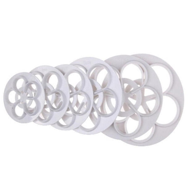 Pisexur Batería de cocina moldes de corte de rosas para decoración de tartas con fondant y estampado. para la cocina del hogar
