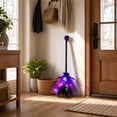 thumbnail image 4 of Dpityserensio Fall Decor Halloween Witch With String Lights Removable Riding Broomstick Prop With Web Decor Kids Witch Accessory For Party, 4 of 9
