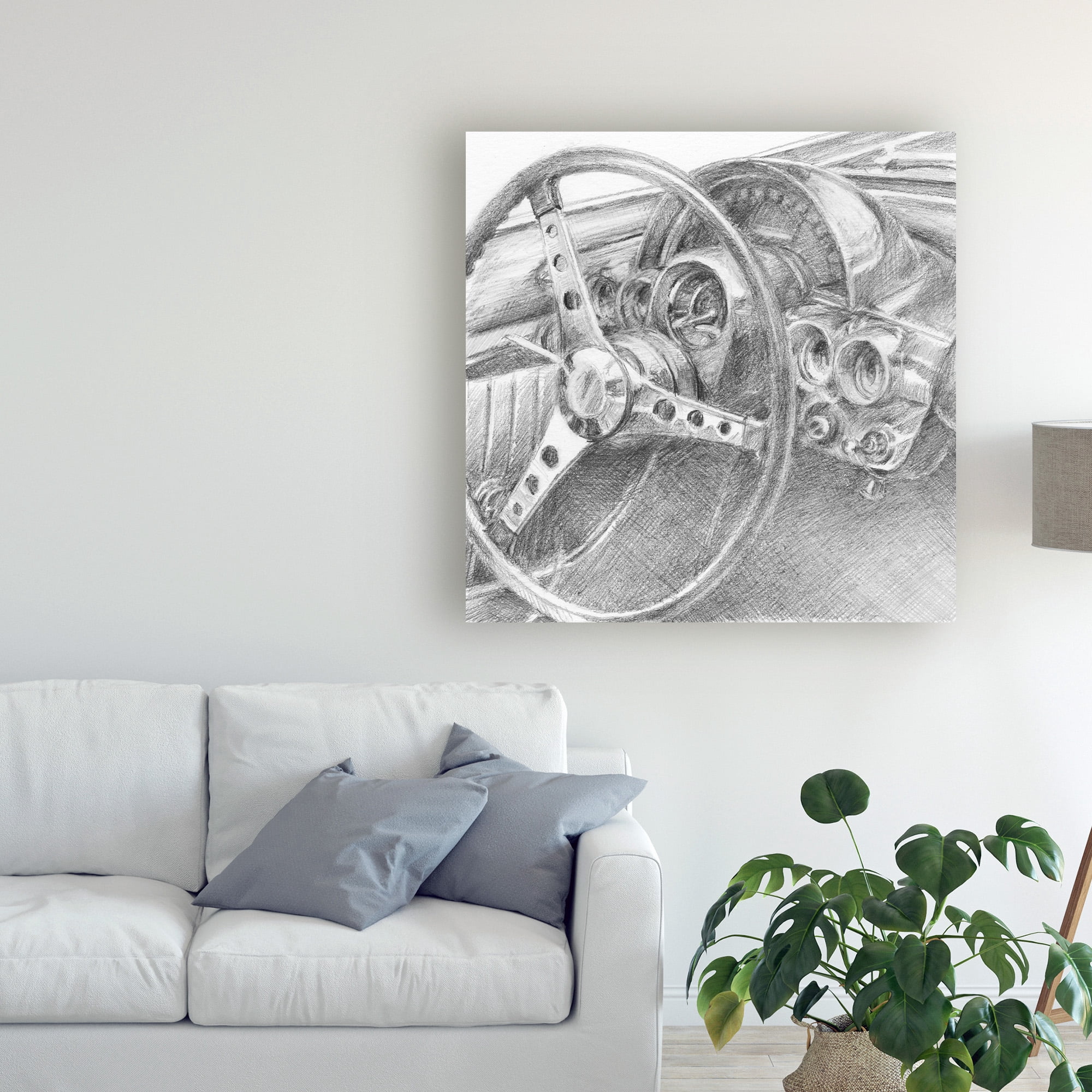 Trademark Fine Art 'Behind the Wheel II' Canvas Art by Ethan Harper