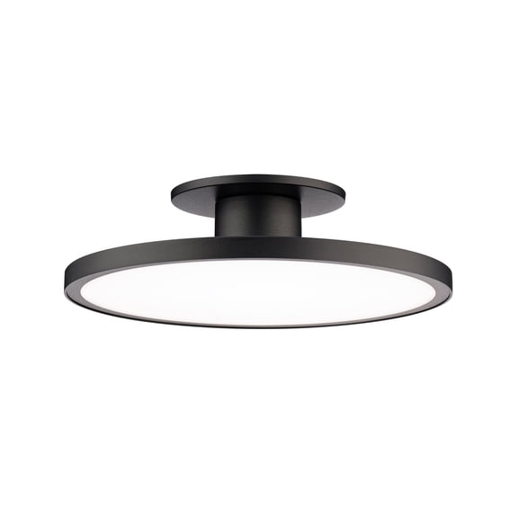 FM-250811-CS-BK WAC Limited Twist-N-Lite - 19W 1 LED Semi-Flush Mount-11 Inch Tall and 2.88 Inch Wide-Black Finish