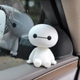 thumbnail image 2 of Chockeie Cute Baymax Shaking Head Doll With Base & 360 Degree Rotatable Head Vinyl Bobblehead Doll Toy，Without Base, 2 of 5