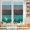 Blue, variant on Privacy Window Film, Aqua Grey Static Cling Stained Glass Window Film, UV Sun Blocking Heat Control Stickers, Non-Adhesive Laser Windows Tint 17.7"x39.3" Vintage Stripe Farmhouse Wood Grain Ombre