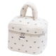 thumbnail image 2 of Bolsa de maquillaje, accesorios, portátil, de gran capacidad, organizador de almacenamiento, bolsa de viaje, neceser para viajes, baño y negocios. Blanco, 2 of 8