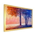 thumbnail image 2 of Designart 'Colorful Autumn Forest Trees Along Beautiful River' Lake House Framed Art Print, 2 of 4
