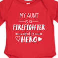 thumbnail image 4 of Inktastic My Aunt is a Firefighter and a Hero Boys or Girls Long Sleeve Baby Bodysuit, 4 of 5