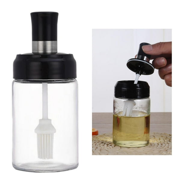 Recipiente de especias de cocina de almacenamiento de tarro de azúcar almacenamiento de tapa para cocina Con cepillo Macarena Tarro de especias con tapas