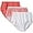 White, 3-pack, variant on Hanes Women's assorted cotton brief panties - 3 pack