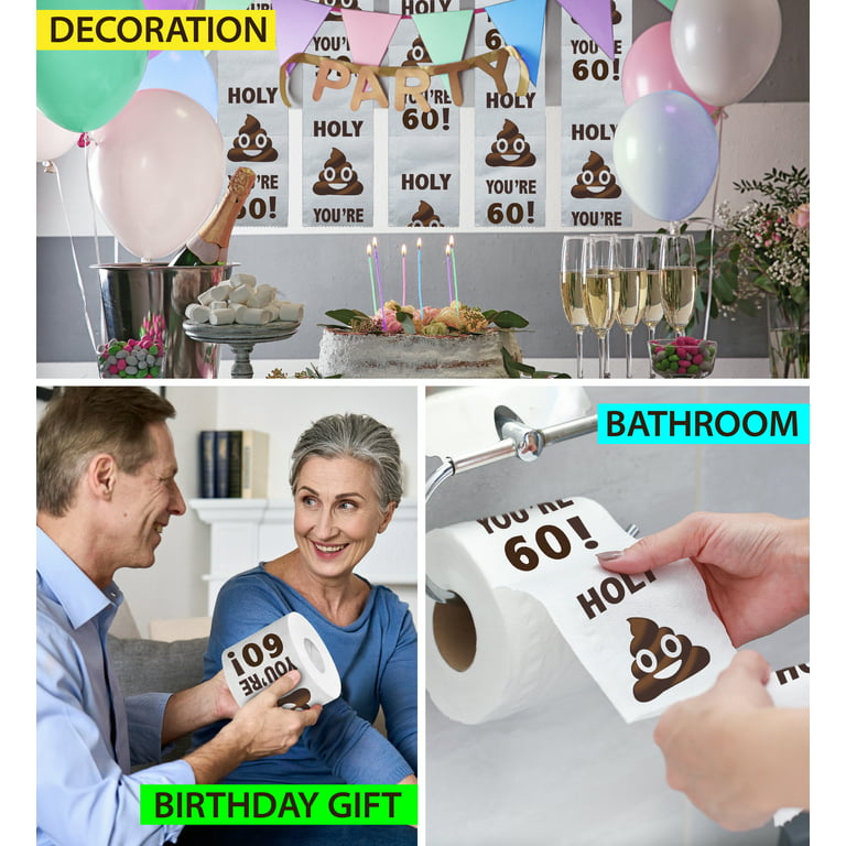 Happy 60th Birthday Funny Toilet Paper