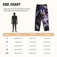 thumbnail image 4 of Lsque Purple Moon Cat Print Women's Pajama Pants, Lounge Pant - Comfortable Home Wear,Elastic Waistband, Stylish Design-XX-Large, 4 of 9