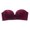 Wine, variant on Bras For Women No Underwire Solid Color Strapless Non Adjustment Comfortable And Breathable Lingerie