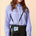 thumbnail image 5 of Dteck for Samsung Galaxy Z Flip 5 5G Case, Adjustable Crossbody Shoulder Strap Lanyard Case for Women Kickstand Flip PU Leather Hard Shell Ultra Thin Slim Durable Protective Phone Cover,Black, 5 of 5