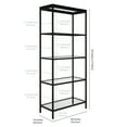 thumbnail image 6 of Evelyn&Zoe Alexis 30" Wide Rectangular Bookcase, Blackened Bronze, 6 of 8