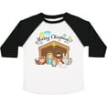 thumbnail image 3 of Inktastic Merry Christmas Cute Nativity Scene Boys or Girls Toddler T-Shirt, 3 of 5