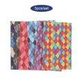 thumbnail image 3 of Yuarrent Paquete de 5 telas de algodón, bolso de hombro a medida, costura de tela cuadrada Floral, accesorios de artesanía de retazos para el hogar, Artesanía tipo 10 Yuarrent  HA062149-09, 3 of 6