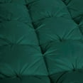 thumbnail image 3 of D.N.G. BEDDINGS Luxurious 1 Piece Pom Pom Half Pinch Pleated Comforter, 800 Thread Count, 100% Egyptian Cotton, White Vintage Pom-Pom Fringe Super Soft (Full/Queen Size Solid Teal Green Color), 3 of 4