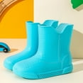 thumbnail image 2 of TANYSU Children Cartoon Rain Boots For Boys Girls Summer Rainy Season Fashionable Cute Solid Color Water Shoes Rubber Shoes Baby Mid Tops Tube Rain Boots First Walker, 2 of 4