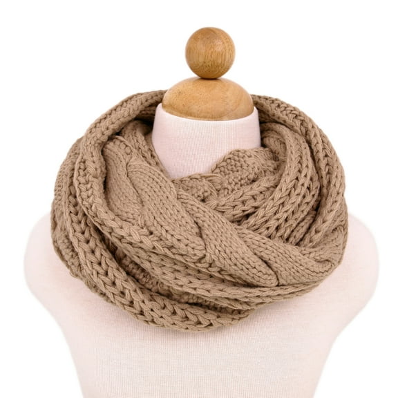 Premium Winter Twist Knit Warm Infinity Circle Scarf
