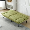 thumbnail image 4 of Bianlte Convertible Futon Reclining Sofa Bed with Adjustable Armrests, Green, 4 of 7