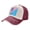 Dark Red, variant on America Oklahoma Flag Baseball Cap Distressed Adjustable Vintage Cotton Denim Hat for Women Men