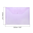 thumbnail image 2 of Unique Bargains Documents Envelopes Folder with Snap Closure File Folder Purple, 2 of 6