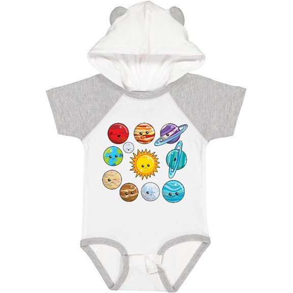 Inktastic Happy Sun Moon and Planets Boys or Girls Baby Bodysuit