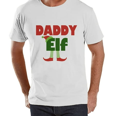 - Custom Party Shop Mens Daddy Elf Christmas T-shirt - Small