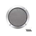 thumbnail image 1 of Unique Bargains 4' Speaker Grill Mesh Decorative Circle Woofer Guard Protective Cover Audio Accessories Silver, 1 of 4